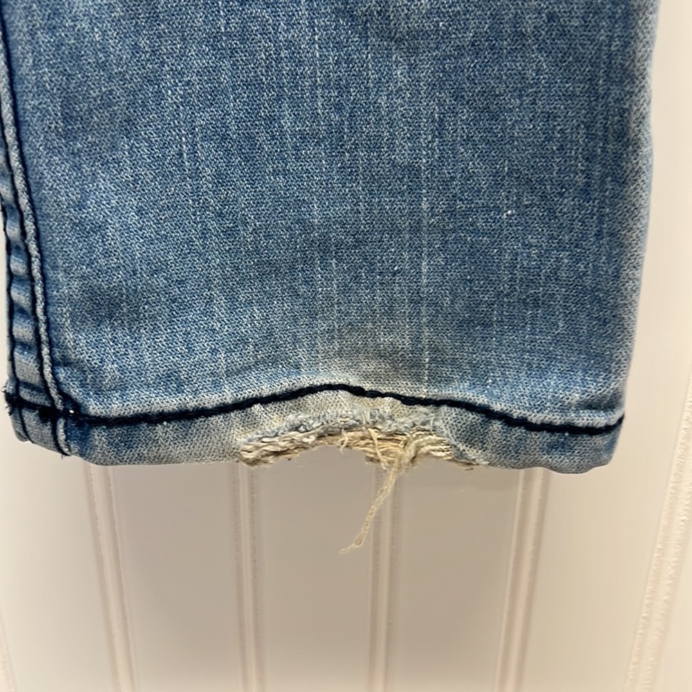 True‎ Religion Billy Straight Leg Jean Distressed Sz 26 - Picture 4 of 10